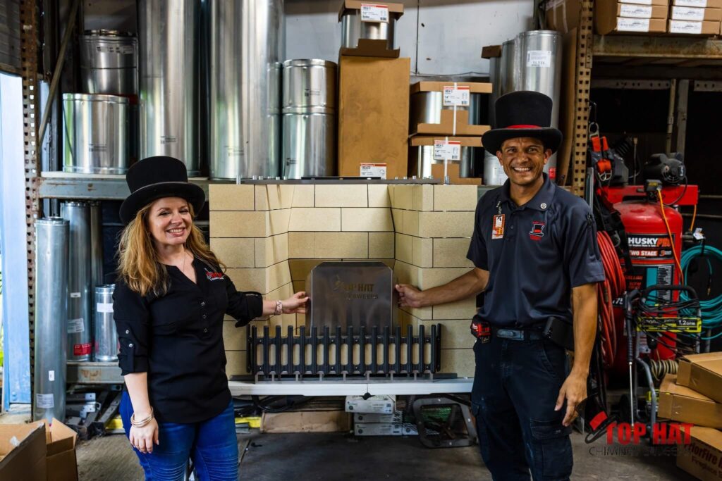 Theresa and Royal Pore, co-owners of Top Hat Chimney Sweep
