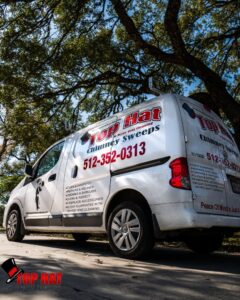 Austin Chimney Cap Installation by Top Hat Chimney Sweeps