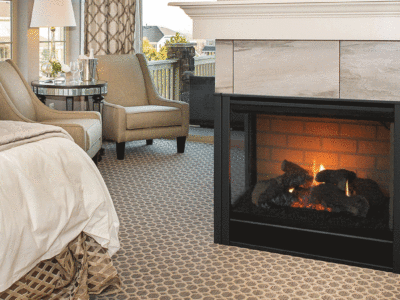 Corner Fireplace