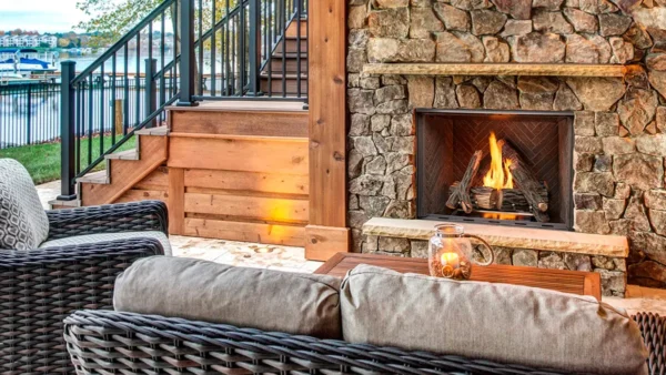 Courtyard Fireplace - Image 3