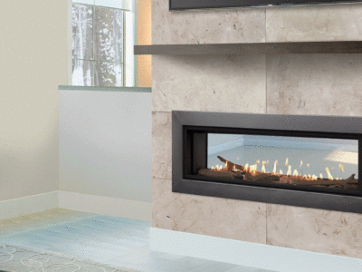 Echelon II See-Through Fireplace