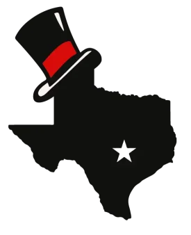 Texas Wearing Chimney Sweep Top Hat